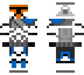blue, orange arc trooper