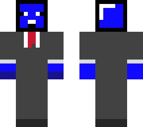 blue guy in a suit