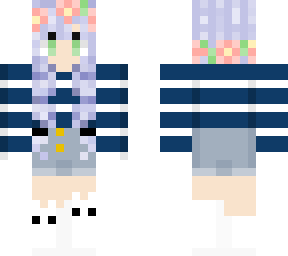 braided hair girl w/ a flower crown