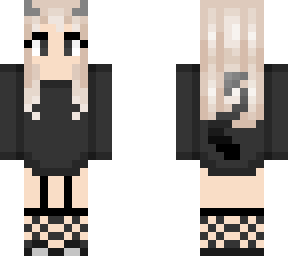 cute blonde demon girl