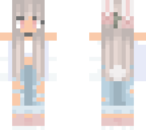 cute bunny spring girl