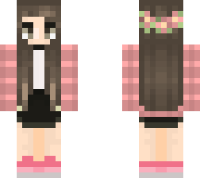 girl pink with crown flower
