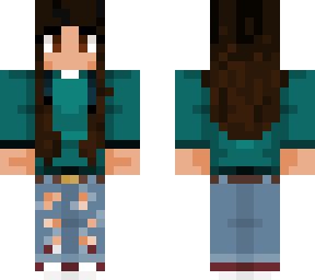 jade hoodie, brown hair, ripped jeans, convos