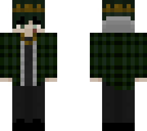 plaid green king