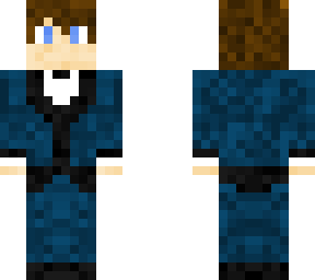 traje formal azul