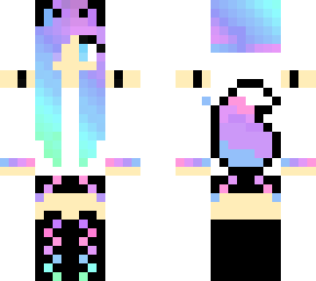 tye dye wolf girl. slightly edited