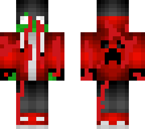 zombie red creeper gamer