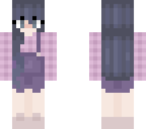 ~blue highlights overalls girl