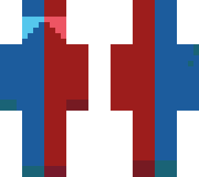 azul y rojo