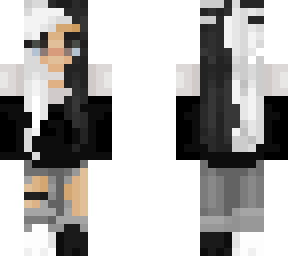 black and white