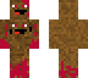 evil dirt (not blood its redstone )