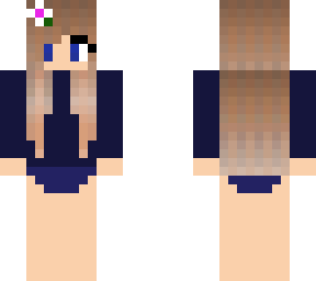 light brown hair girl bathing suit