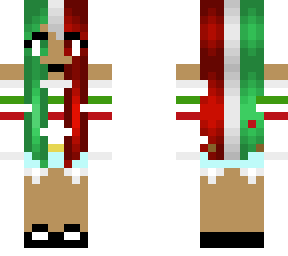 mexico flag as a human