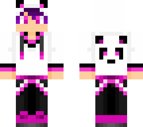 pink/purple panda man