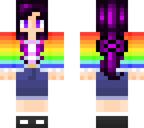 rainbow jacket girl