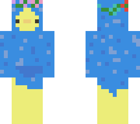 blue flower crown duckie