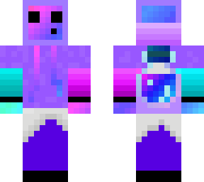 blue/purple neon slime