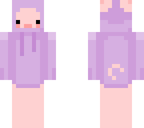 cute pig in purple sweater