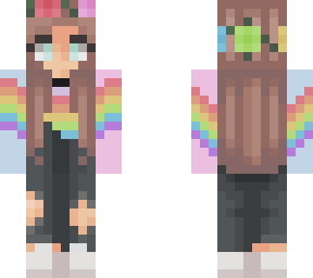 cute rainbow (recolor) girl