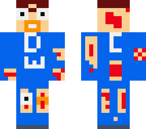 dead world craft 3 eyed zombie brown hair