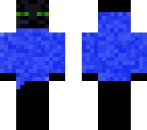 enderman with blue hoodie