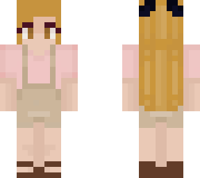 fun overalls girl