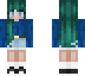 green-haired girl