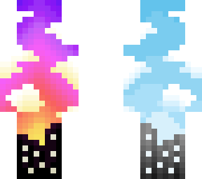 night/day city pixel art