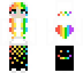 rainbows and white hoodie