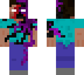 steve behind the slaughter meme skin (corrupt steve)