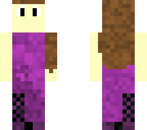 cascading purple gown