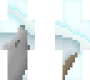 frozen lake and grey howling wolf