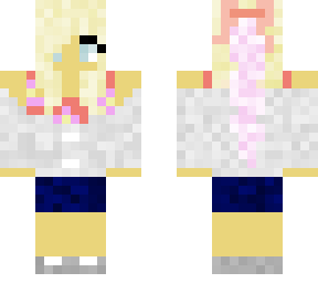 girl wearing clothes over a bikini. go check the description