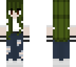 green hair girl