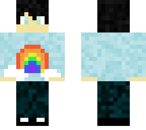 guy wearing rainbow shirt