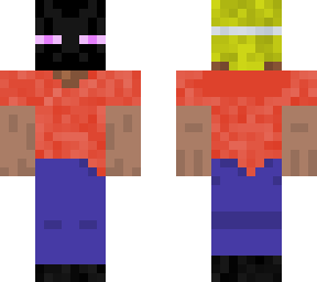 guy with enderman mask