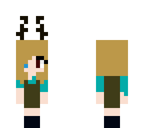 heterocromian blonde deer girl!