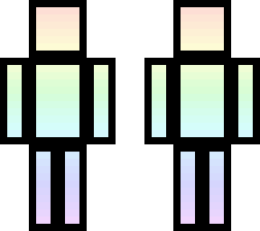 pastel rainbow with black outline