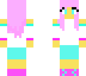 pink and blue