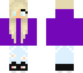 purple hoodie girl