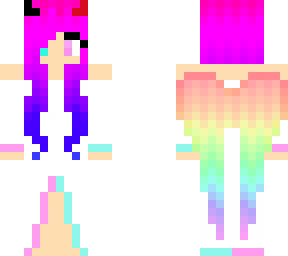 rainbow angle devil wolf girl