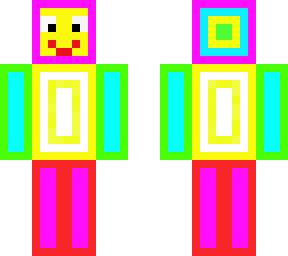 rainbow multi-colour man