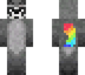 rainbow tail racoon