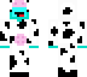 skeppy wearing cow onesie