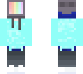 tv with aqua hoodie and trackpants