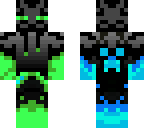 blue and green