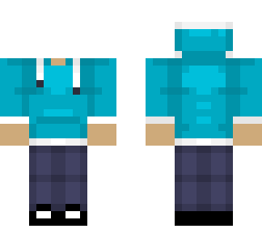 blue hoodie