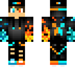 cool fire and ice boy
