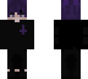 custom made skin purple hair