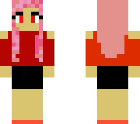 girl with pink hair